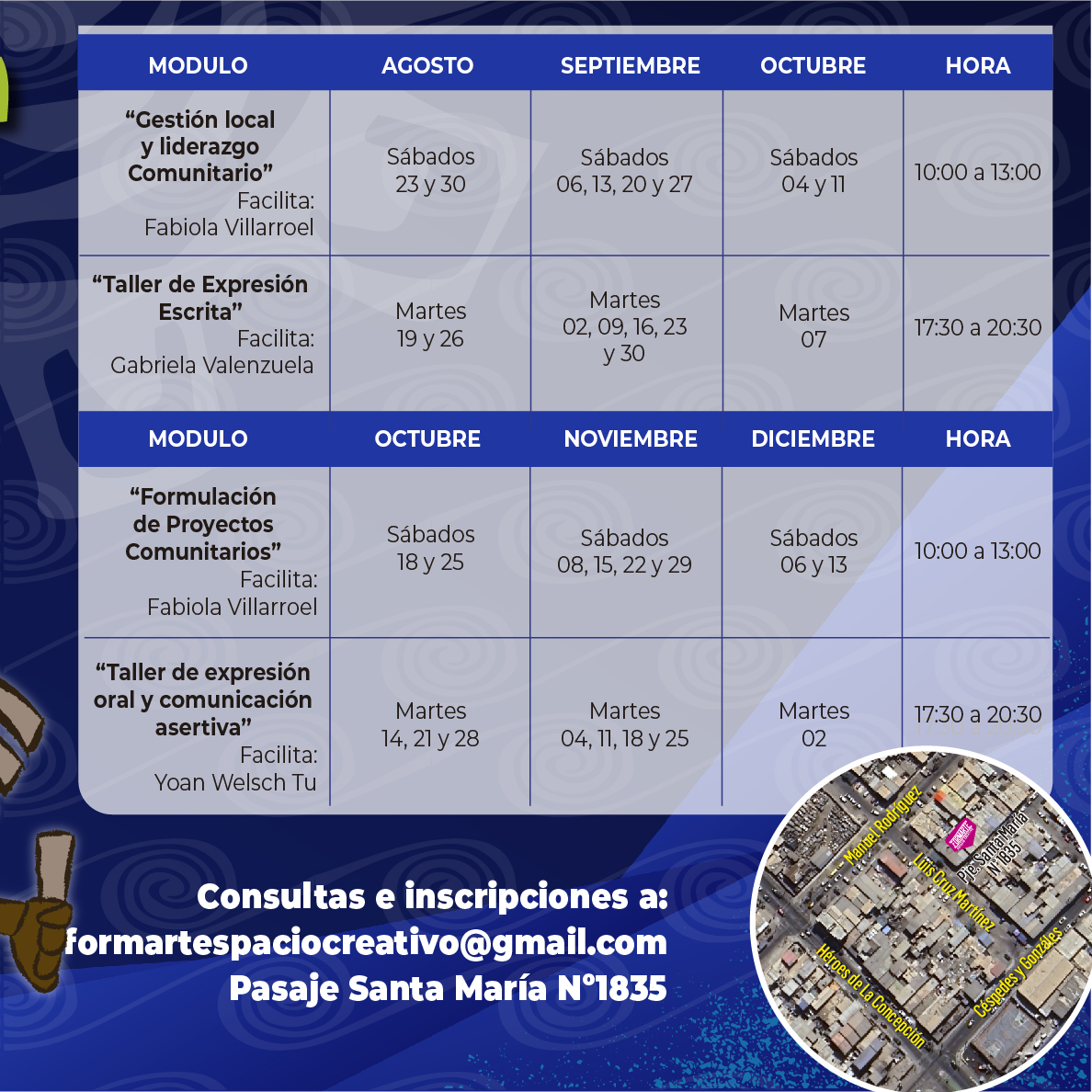 Afiche - Cronograma de actividades