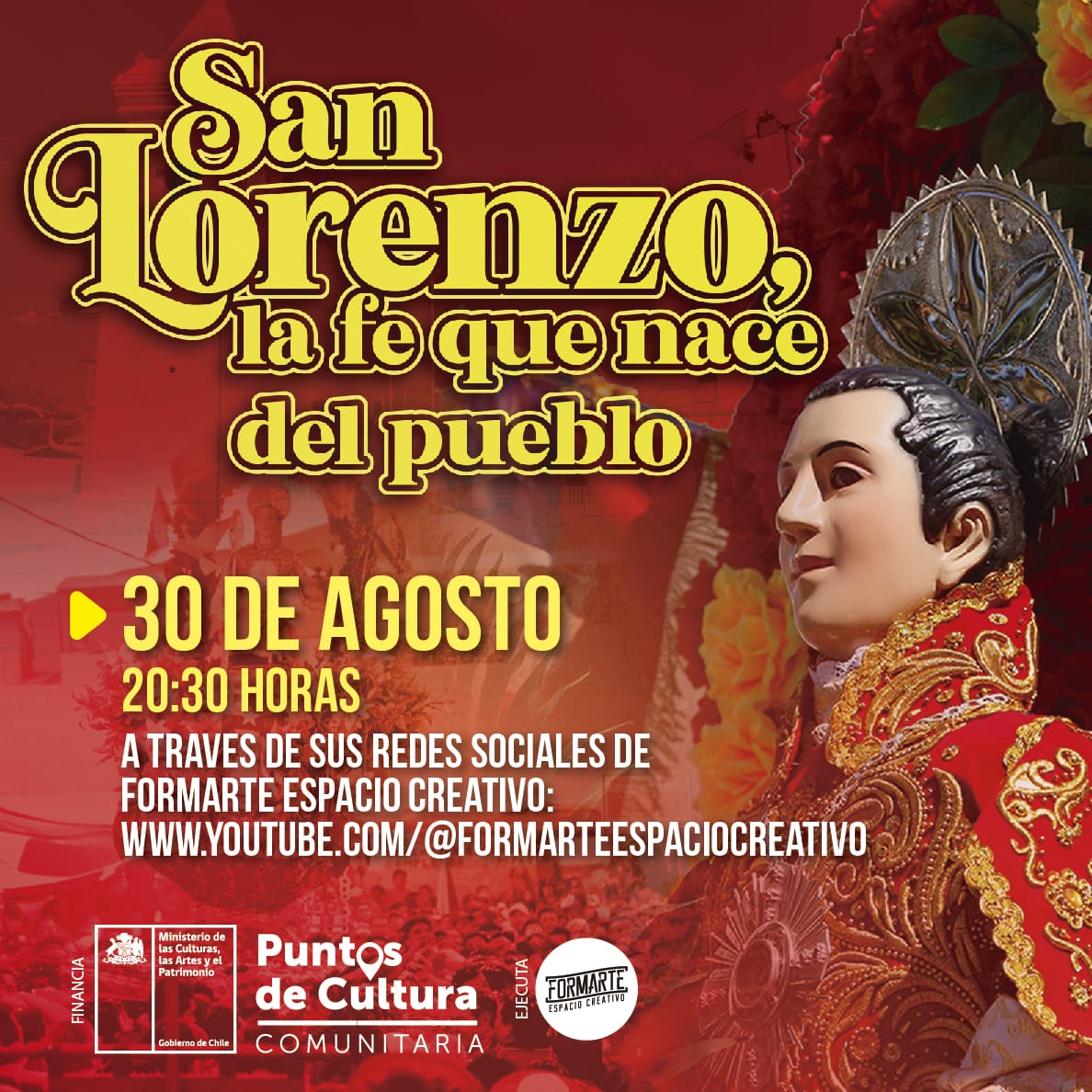 Afiche [ago-2025] Podcast San Lorenzo, la fe que nace del pueblo